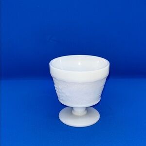 White Milk Glass Goblet